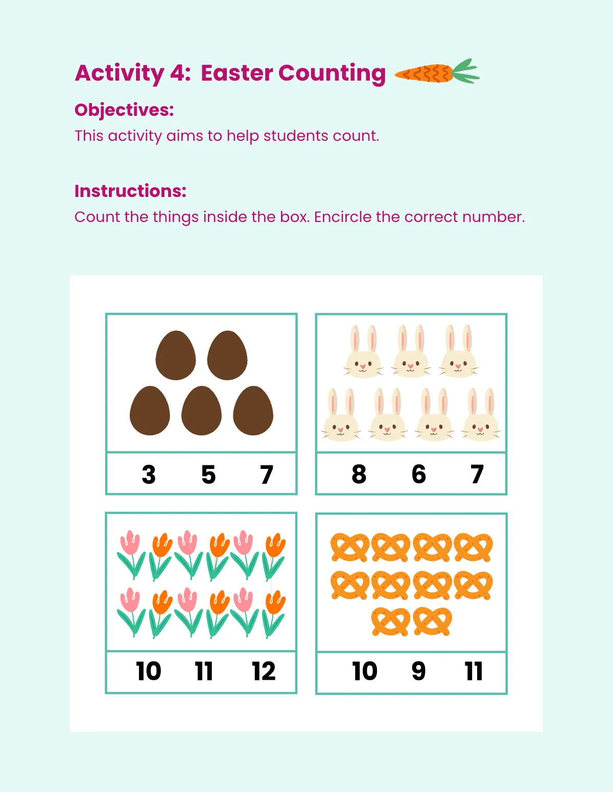 Free Easter Workbook Template to Edit Online