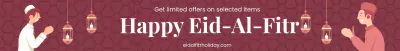 Free Eid al-Fitr Website Banner Template to Edit Online