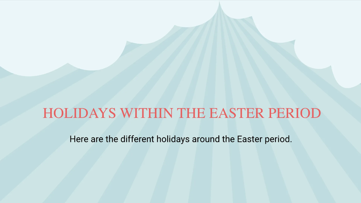 Free Easter Presentation Template to Edit Online