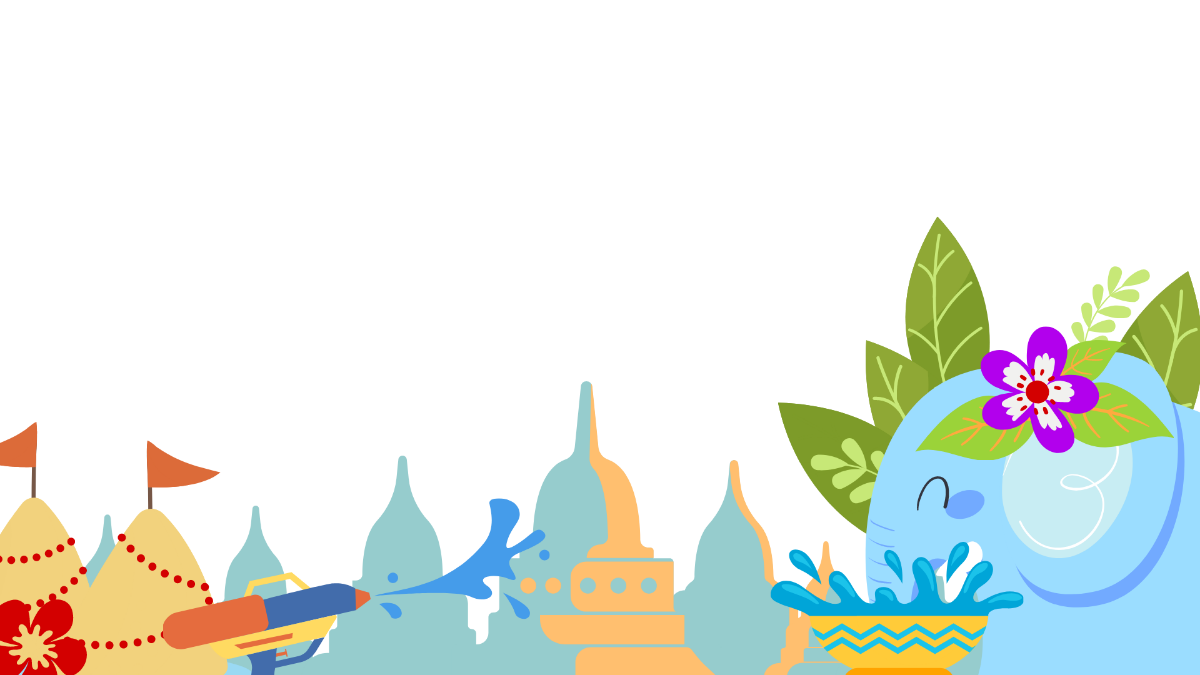 Free Songkran Transparent Template