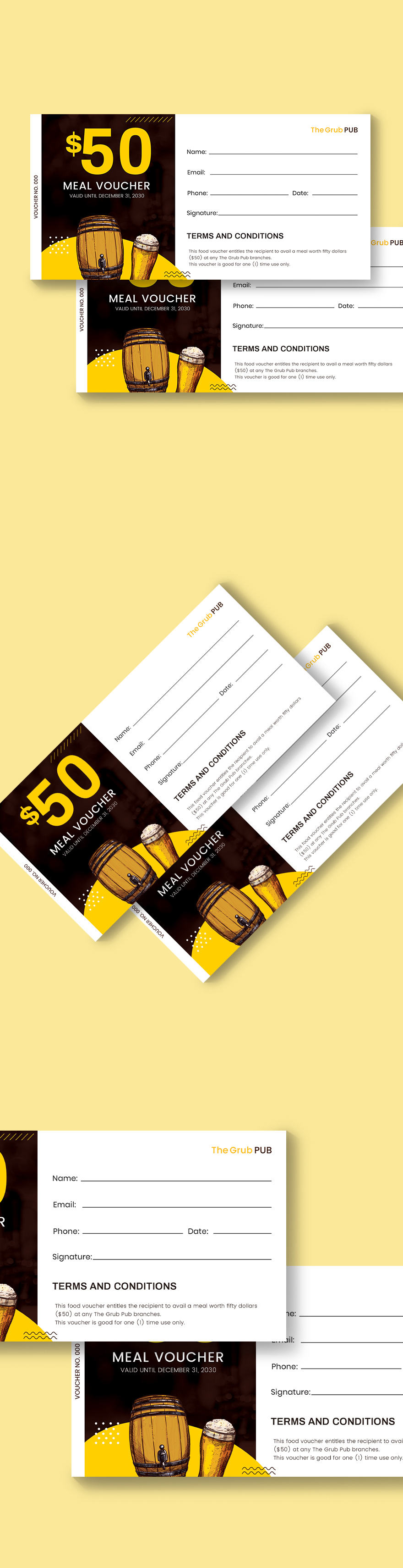 Food Voucher Templates - 36+ Designs, Free Downloads | Template.net