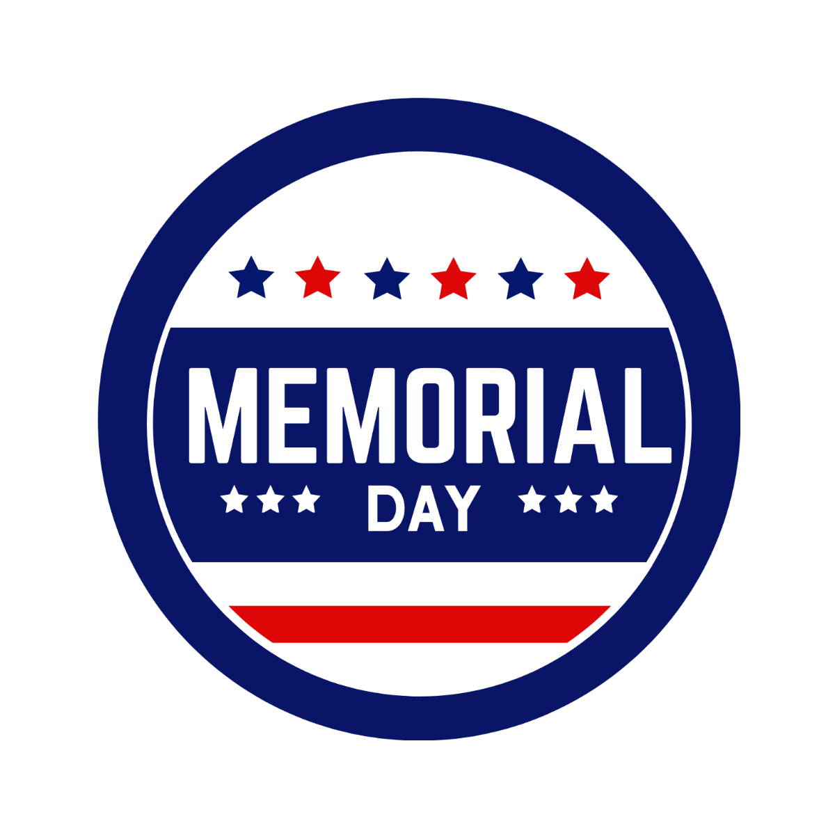 Memorial Day Logo Vector Template