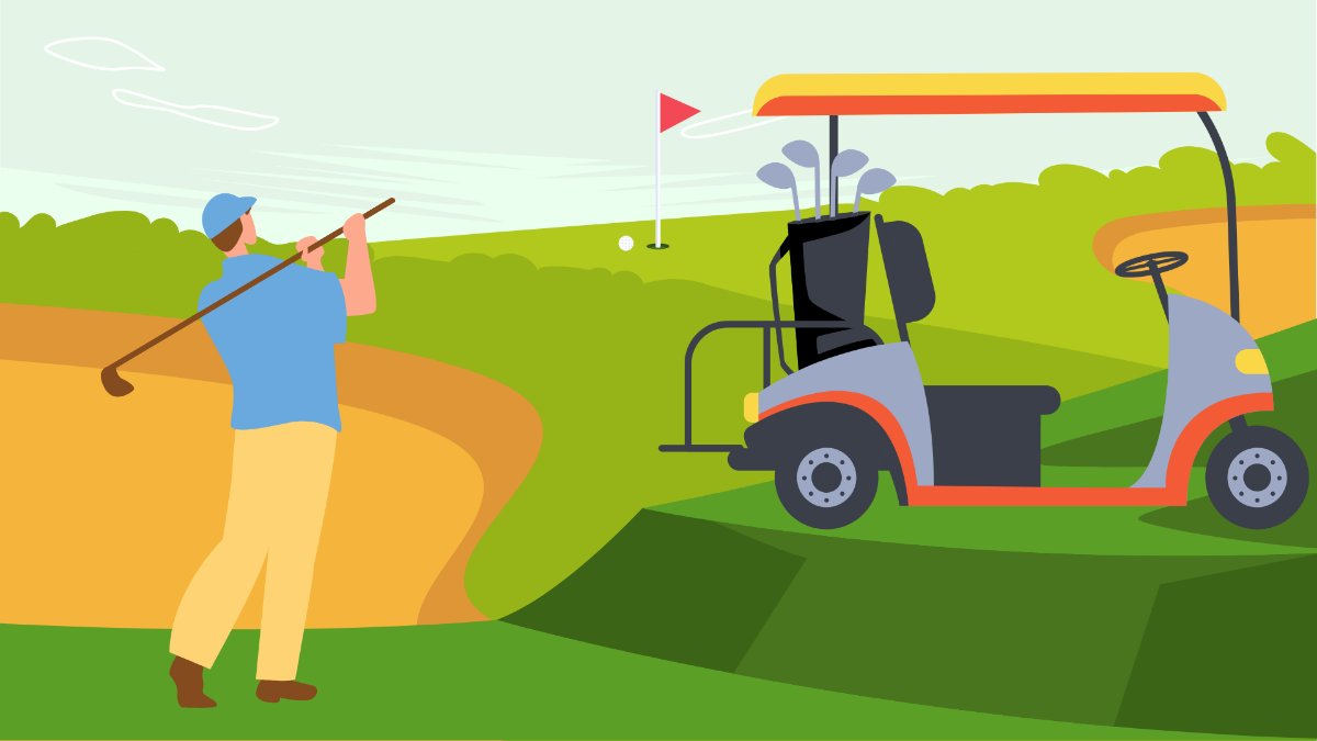 Golf Background Template
