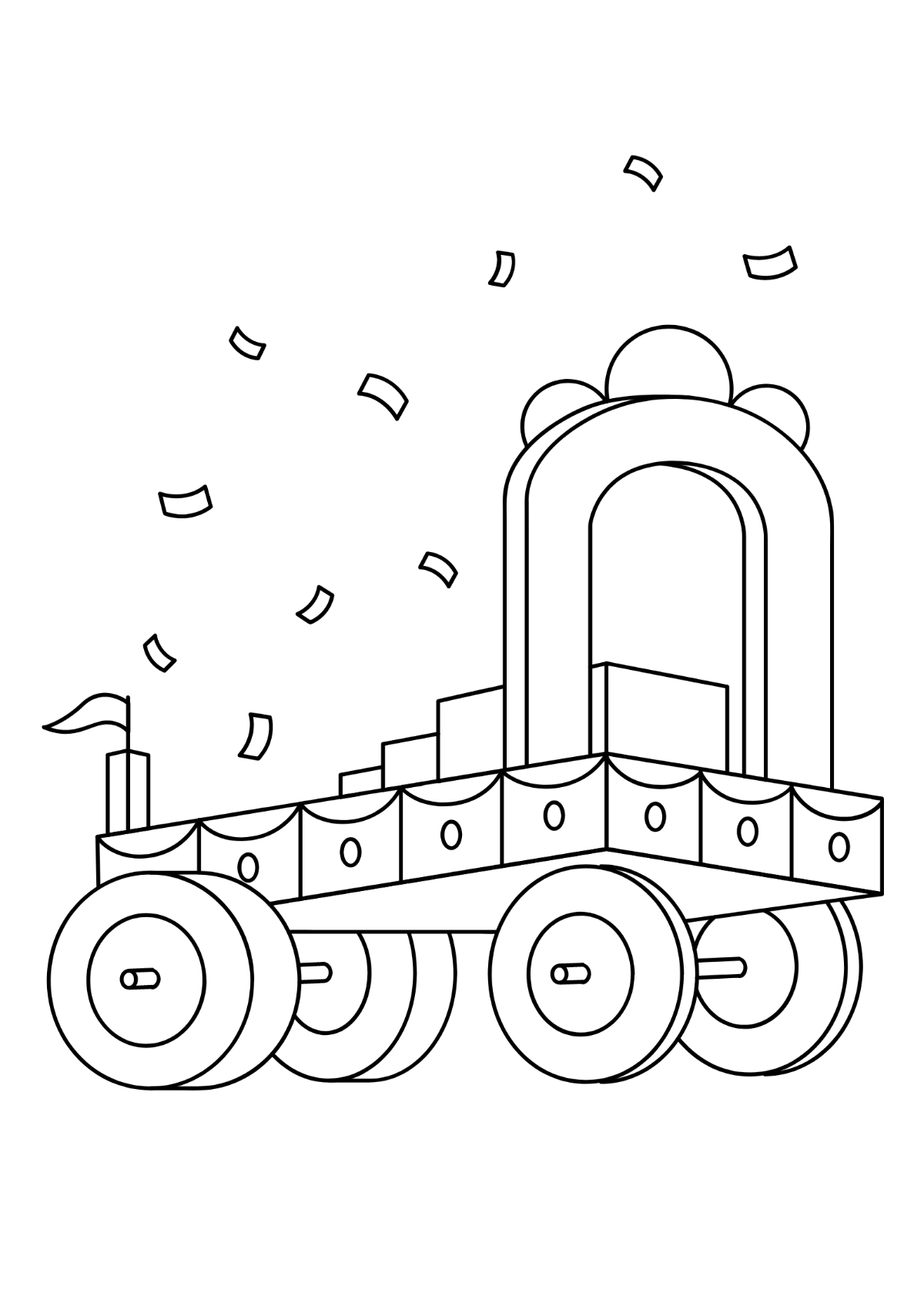 Free Parade Drawing Template