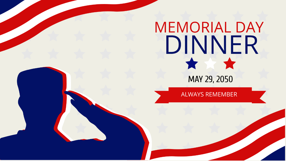 Memorial Day Flyer Background Template