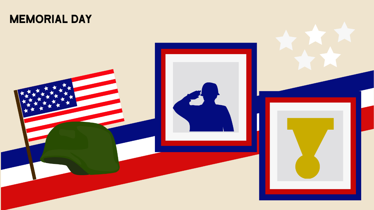 Memorial Day Picture Background Template