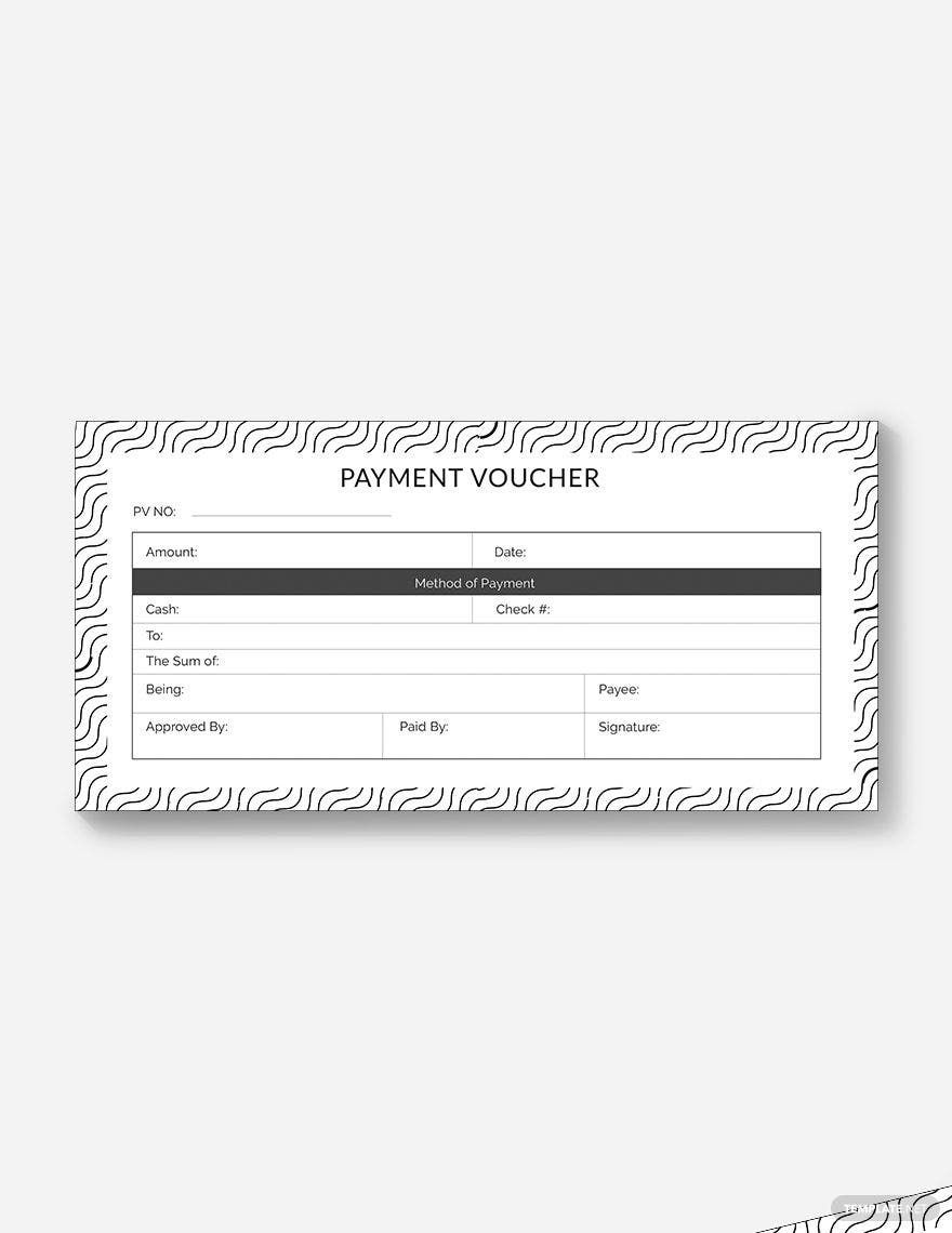 Payment Voucher Template in Publisher, Word, Pages, Illustrator, Photoshop, Google Docs, PDF - Download | Template.net