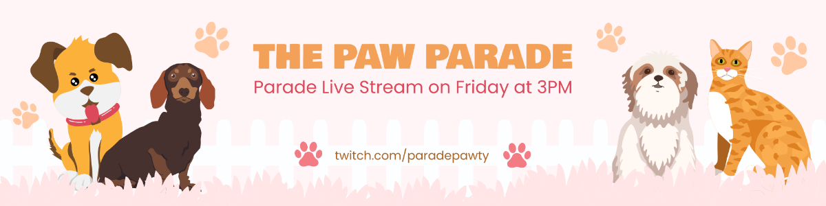 Parade Twitch Banner Template