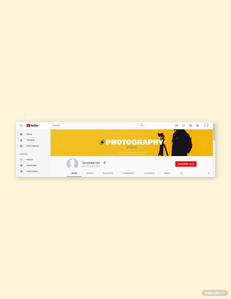 YouTube Channel Art Studio Template in PSD - Download | Template.net