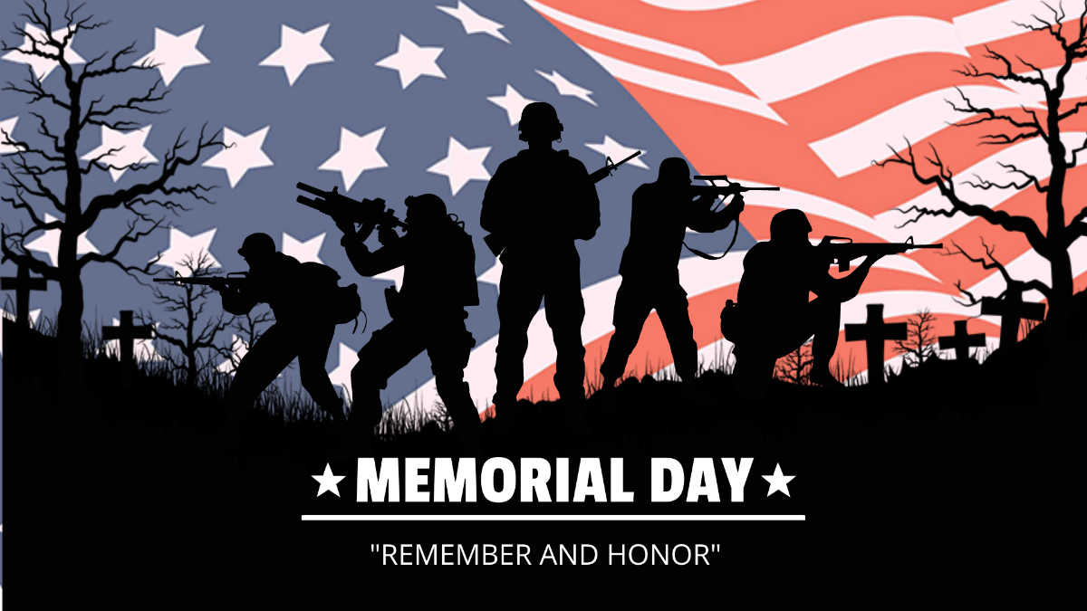 Memorial Day Design Background Template