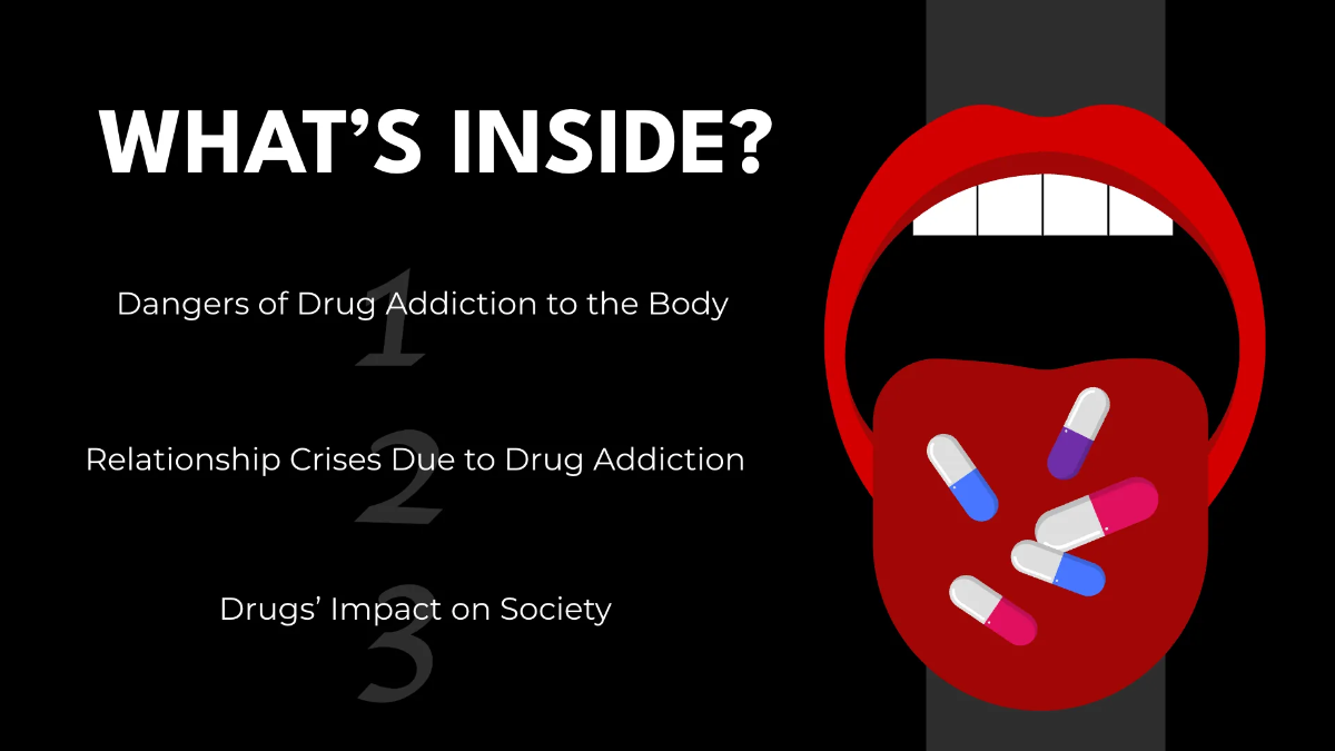 Free Drug Awareness Presentation Template to Edit Online