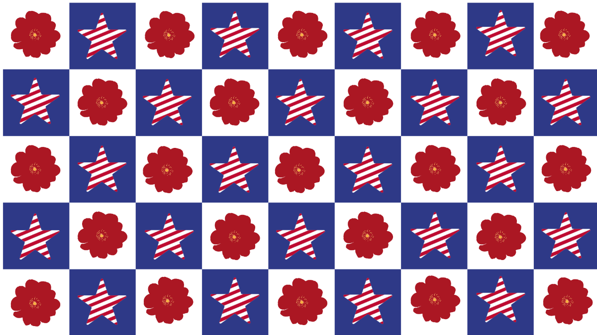 Memorial Day Pattern Background Template