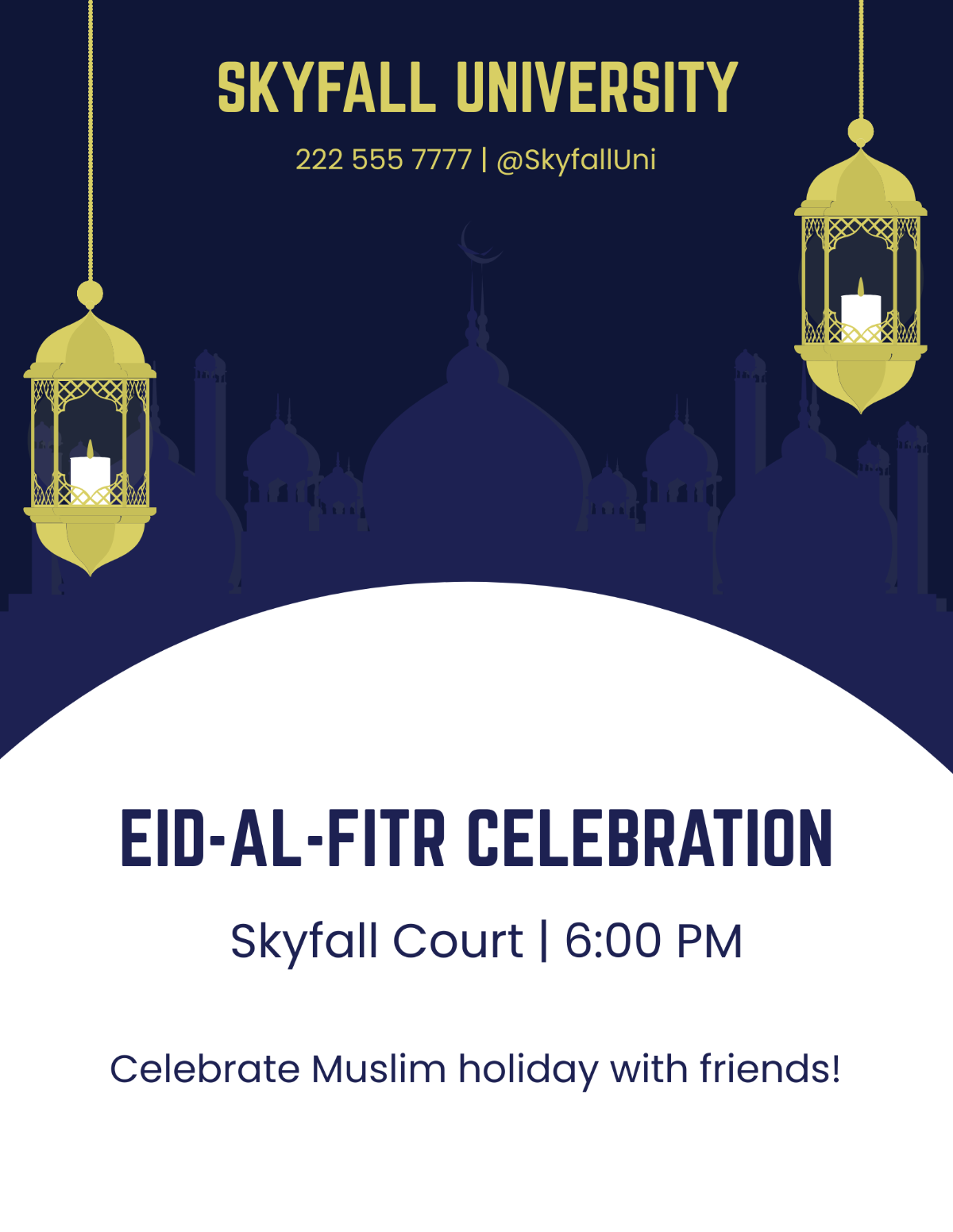 Creative Eid al-Fitr Flyer Template - Edit Online & Download