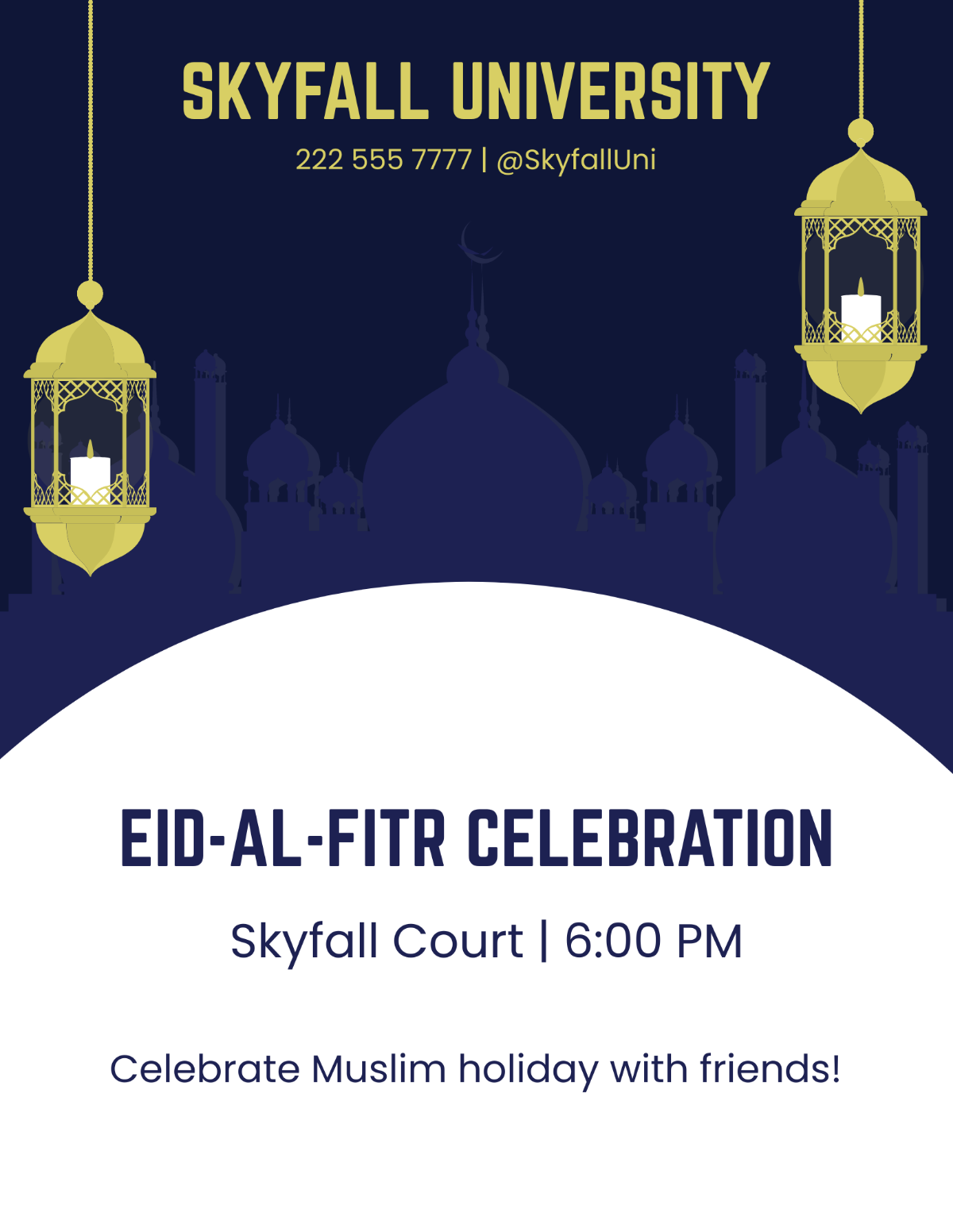 Creative Eid al-Fitr Flyer Template