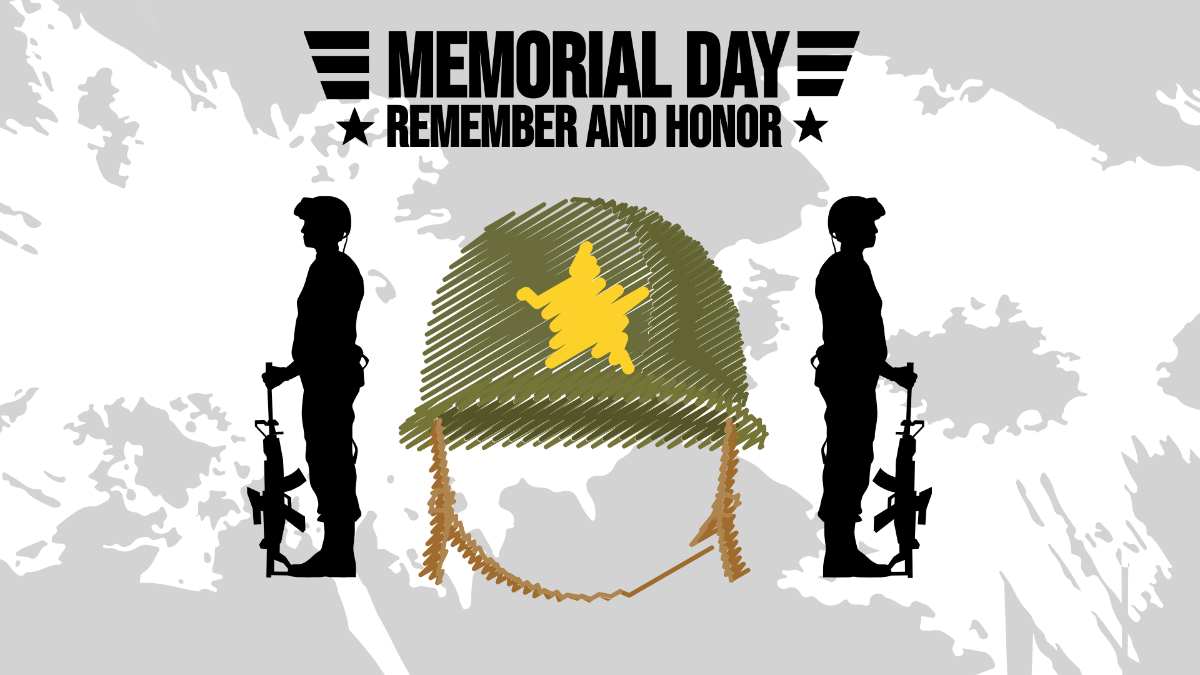 Memorial Day Texture Background Template