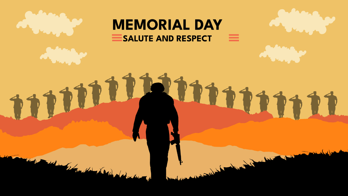 Memorial Day Wallpaper Background Template