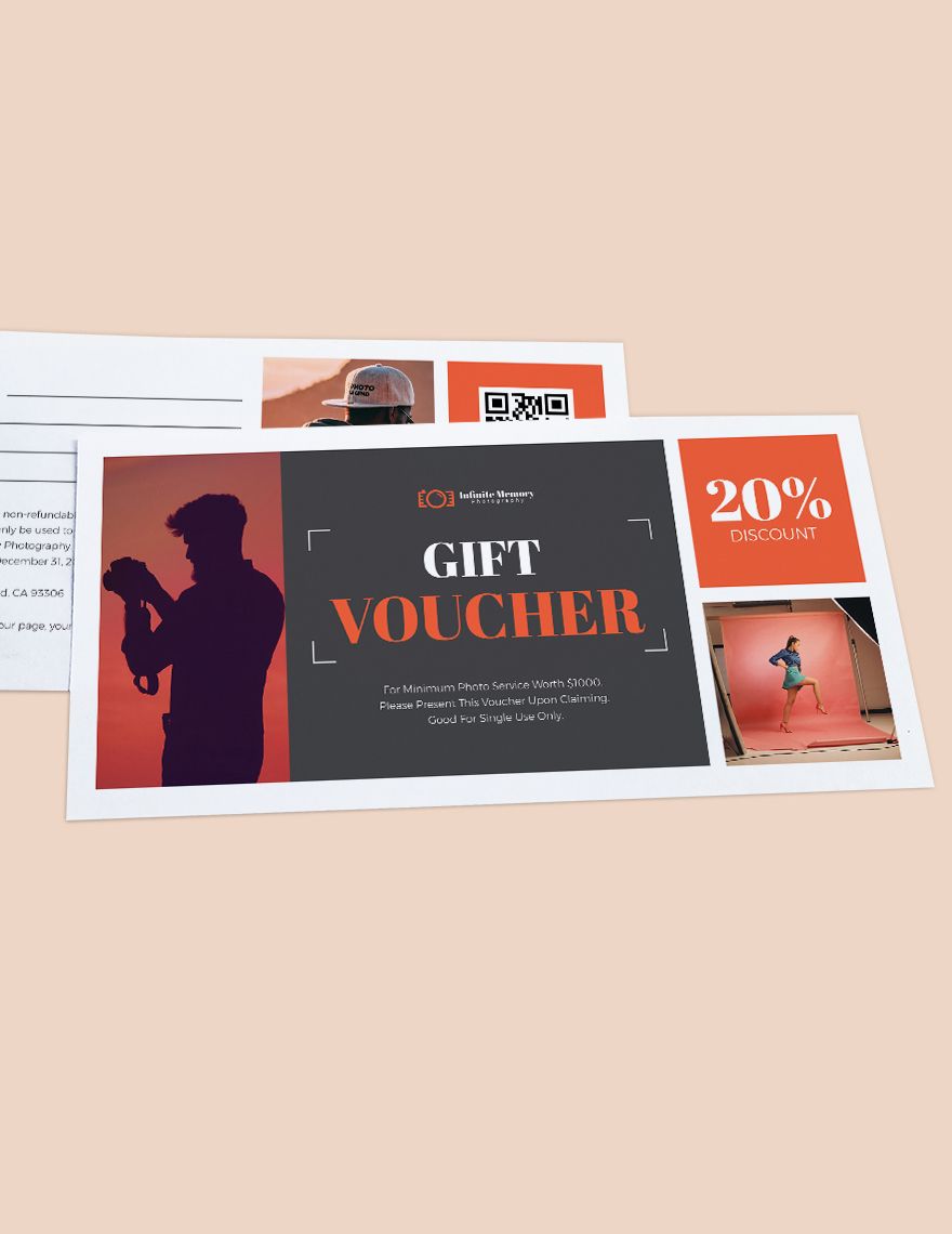 Photoshoot Photography Voucher Template