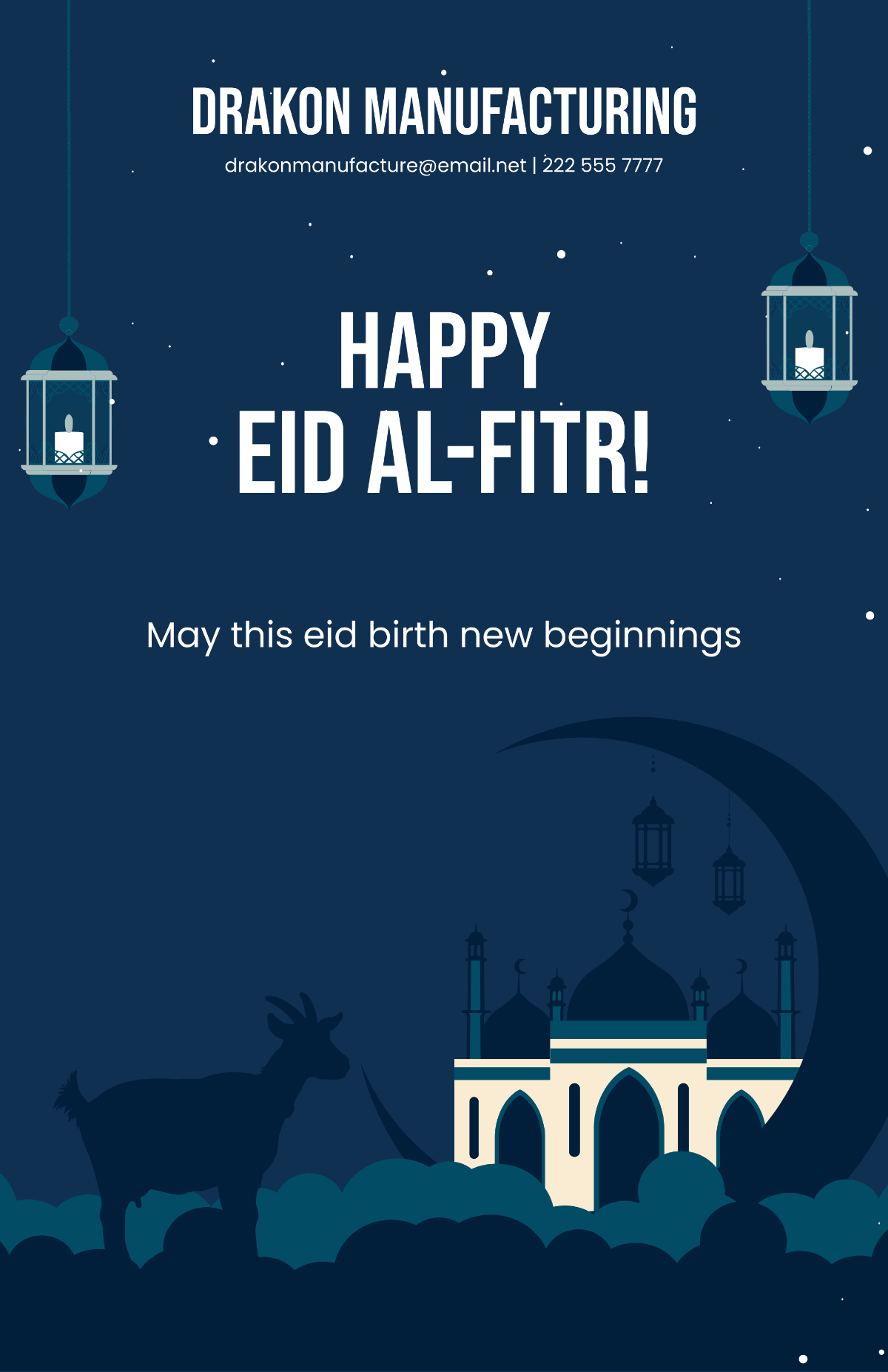 Free Happy Eid al-Fitr Poster Template