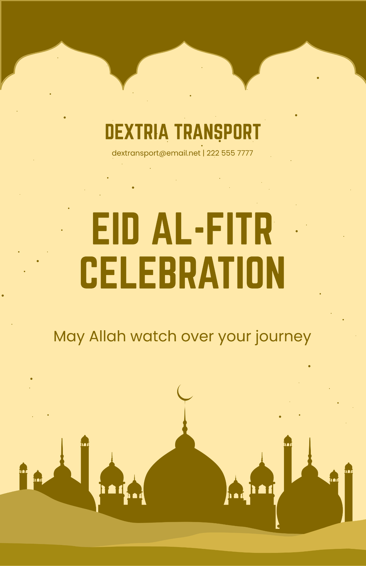 Free Eid al-Fitr Day Poster Template