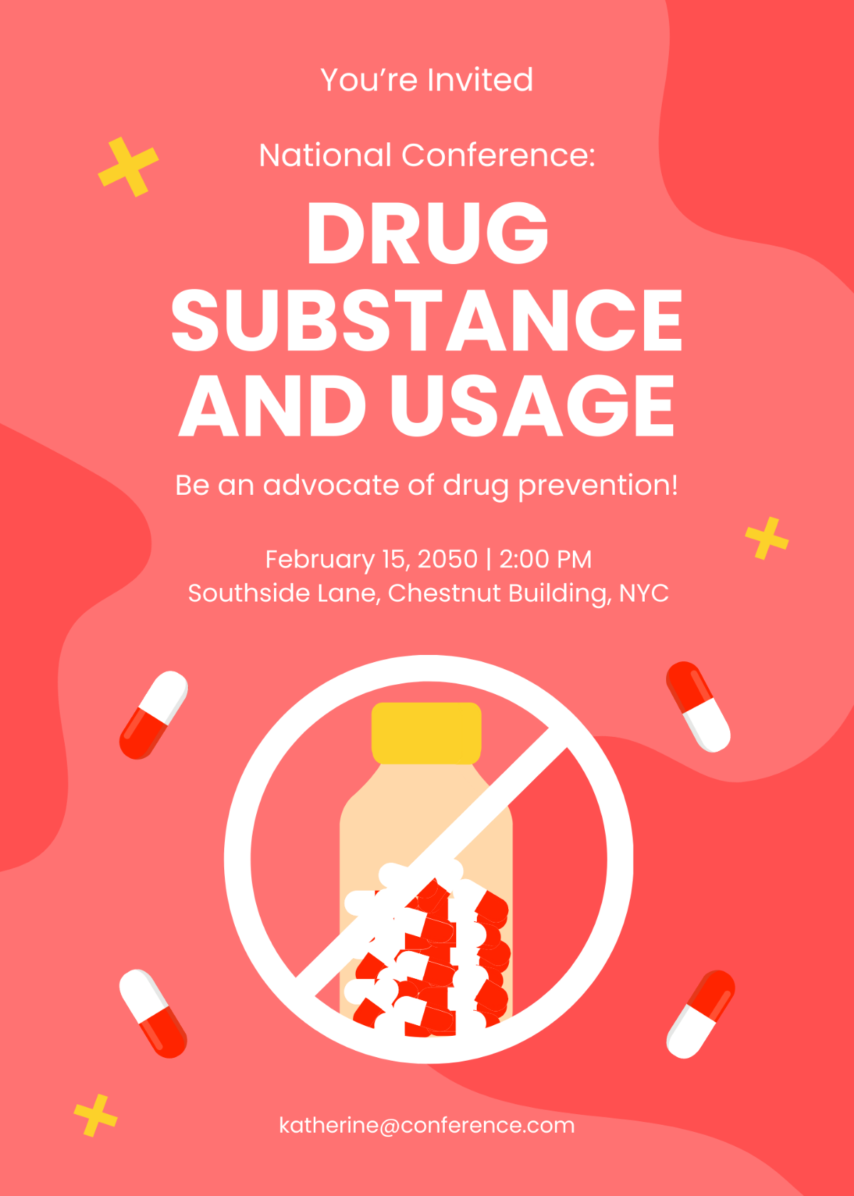 Drug Awareness Invitation Template