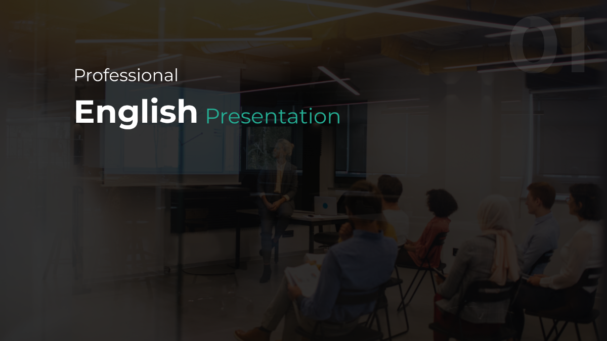 Free Professional English Presentation Template