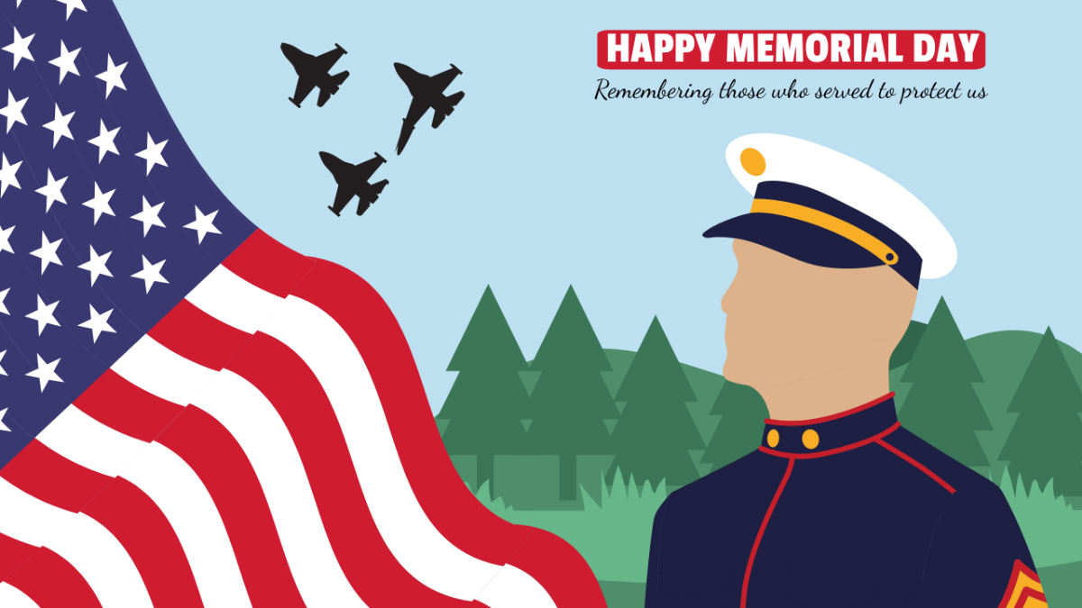 Memorial Day Youtube Cover Template