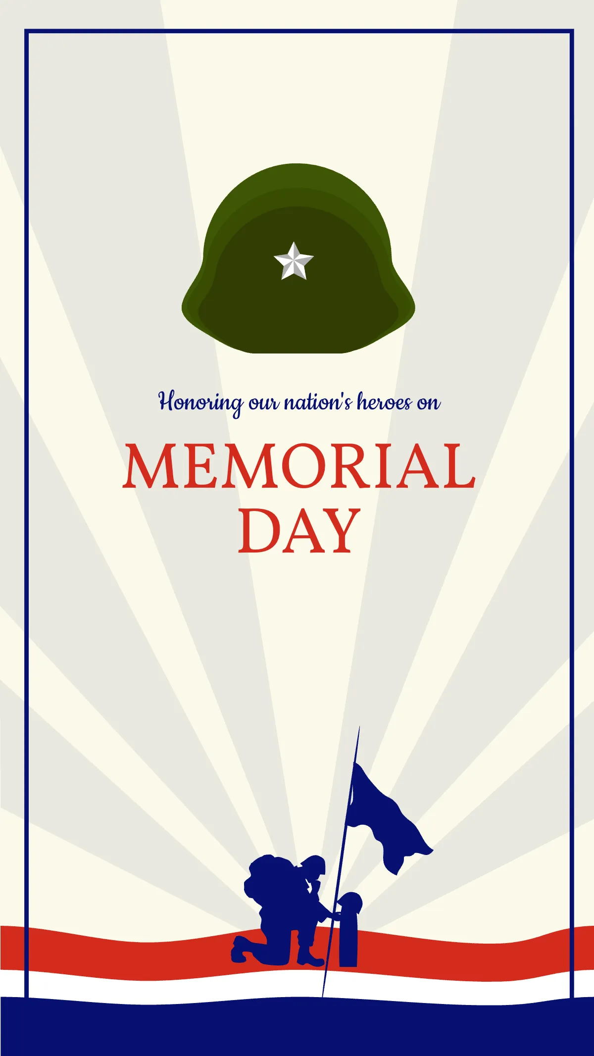 Free Memorial Day Instagram Story Template to Edit Online