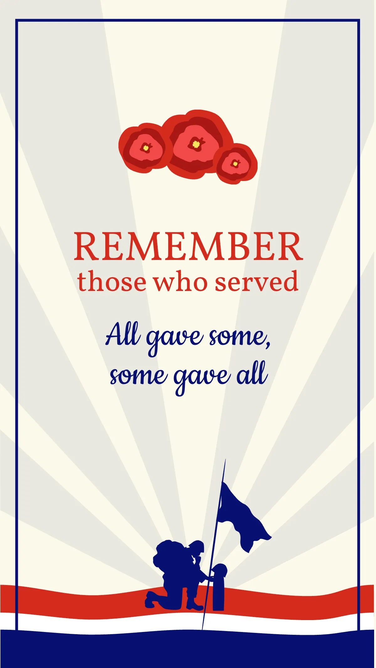 Free Memorial Day Instagram Story Template to Edit Online