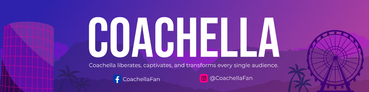 Coachella Twitch Banner Template