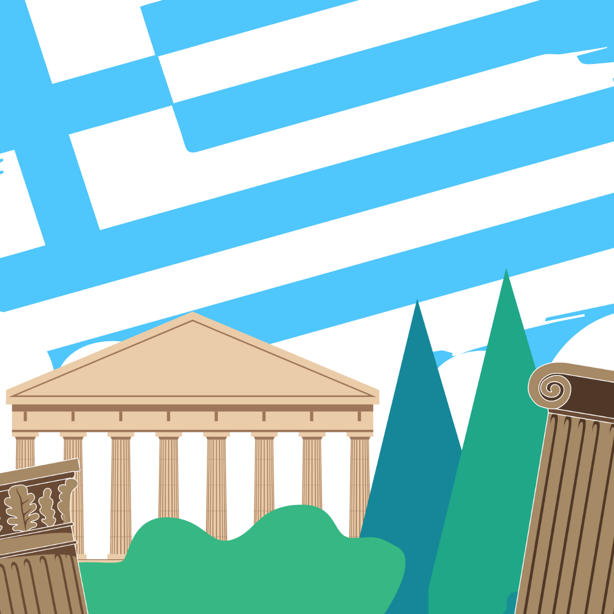 Free Greek Independence Day Image Template