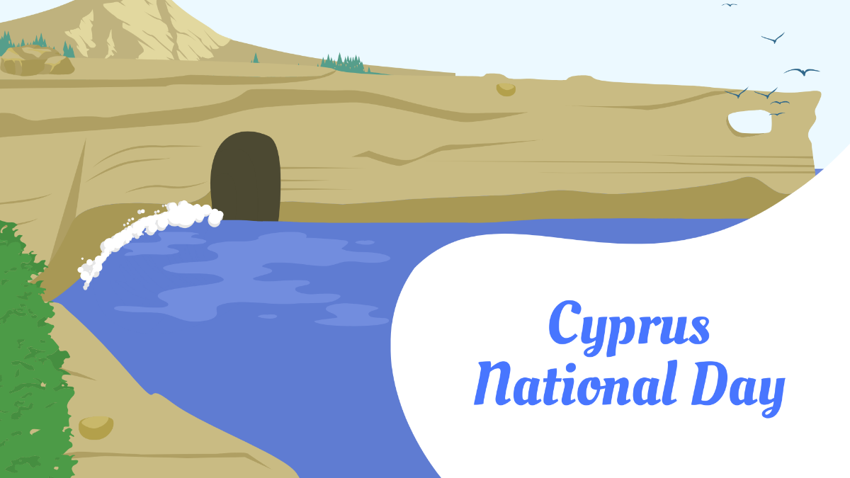 Free Cyprus National Day Background Template