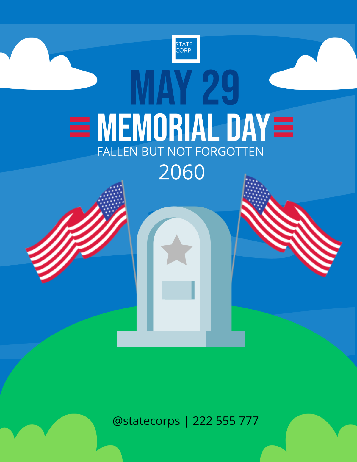 Memorial Day Flyer Template - Edit Online & Download