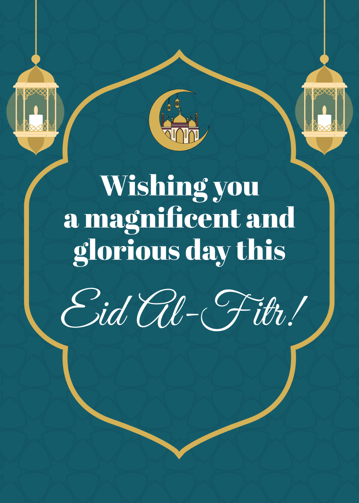 Eid al-Fitr Day Wishes Template