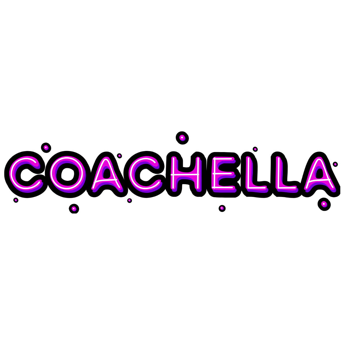 Coachella Text Effect Template
