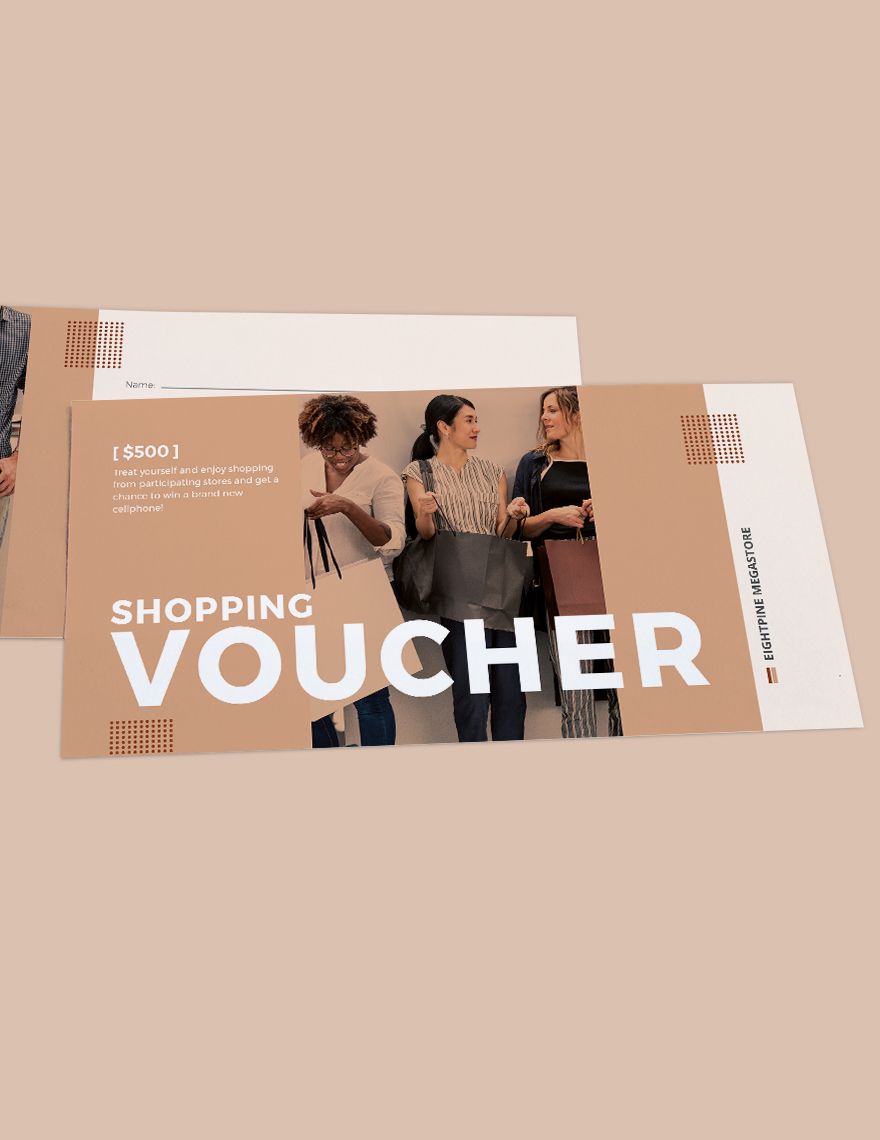 Shopping Spree Voucher Editable