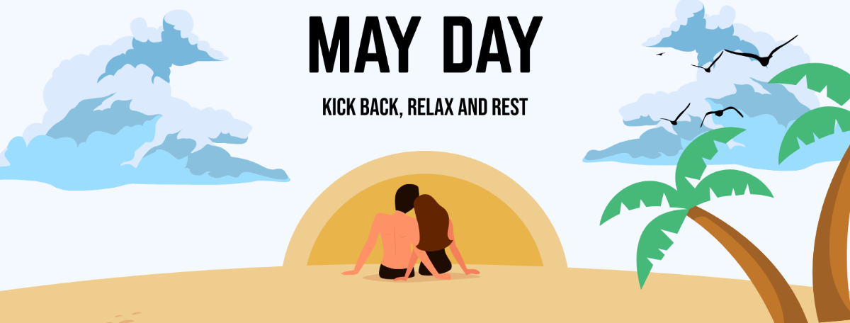 May Day Facebook Cover Banner Template