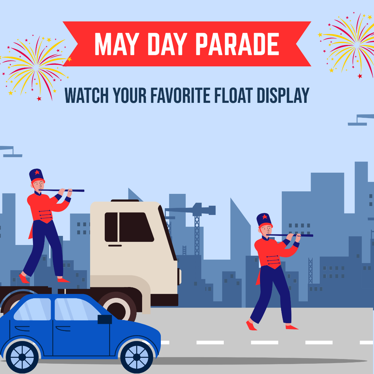 May Day Instagram Ads Template