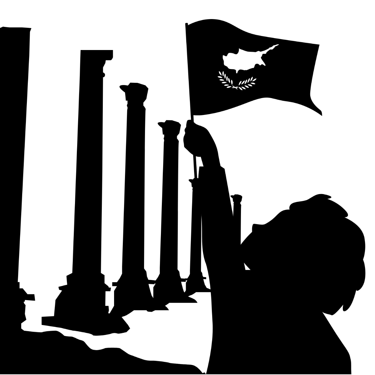 Free Cyprus National Day Silhouette Template