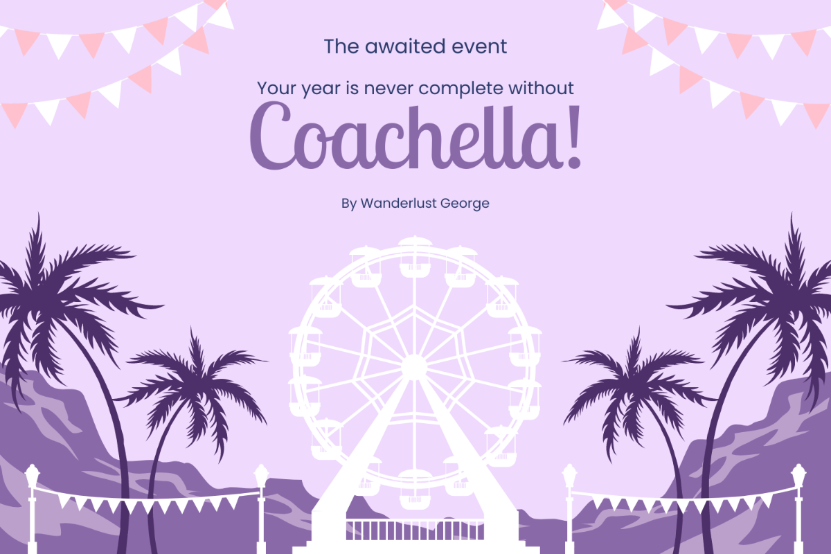 Coachella Blog Banner Template