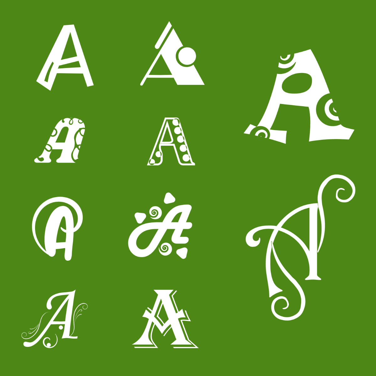 A Letter Design Template