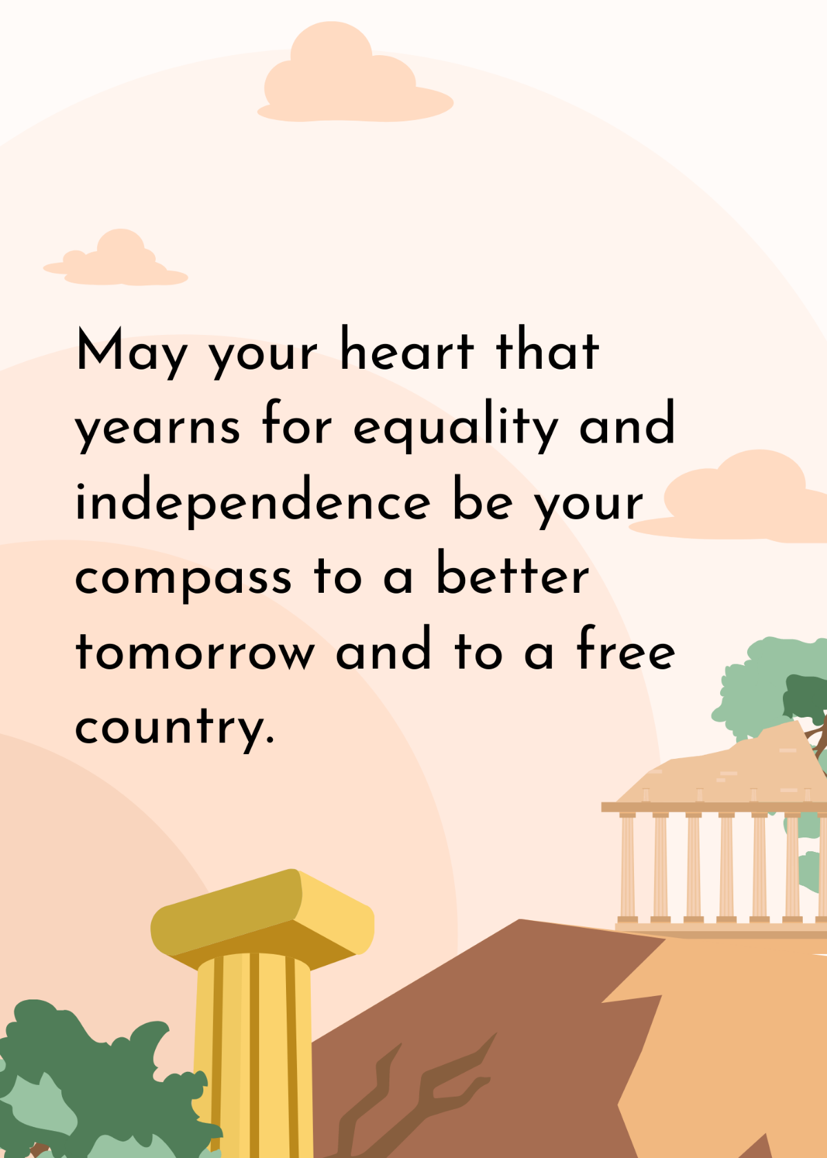 Free Cyprus National Day Wishes Template