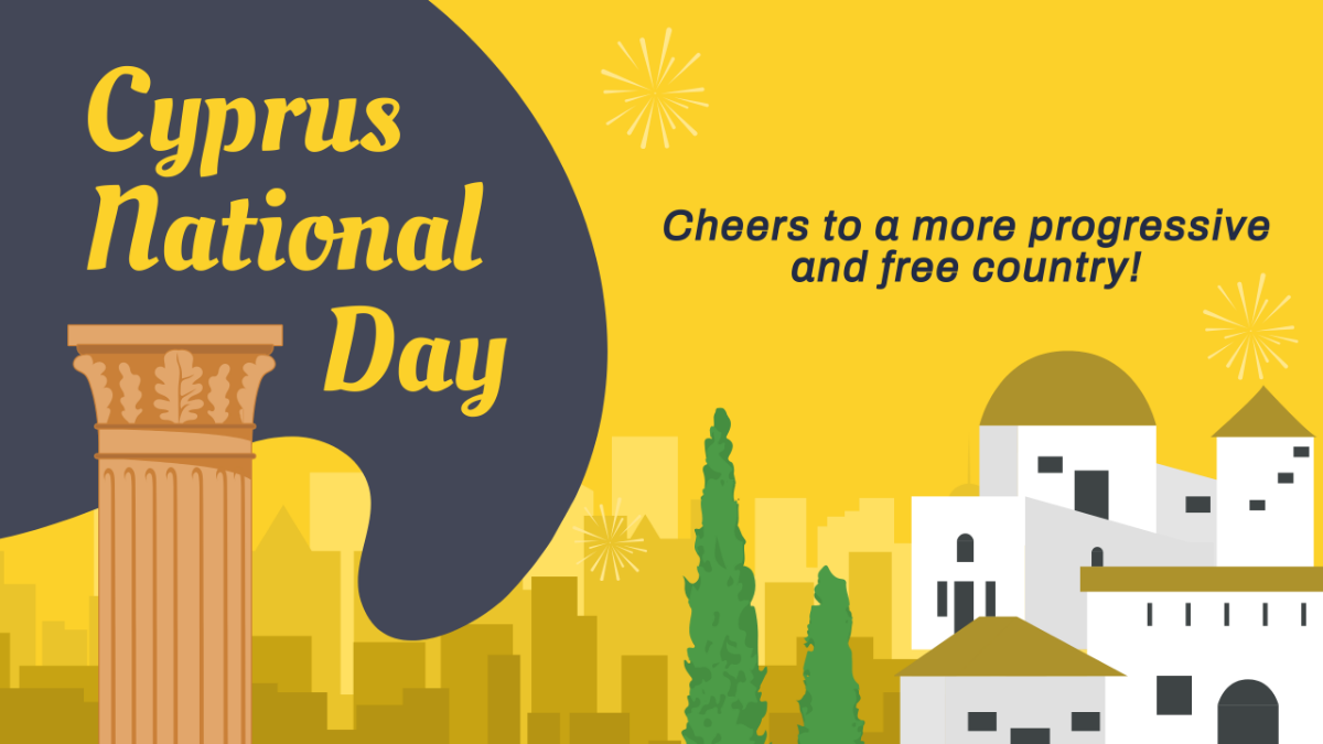 Free Cyprus National Day Youtube Thumbnail Cover Template