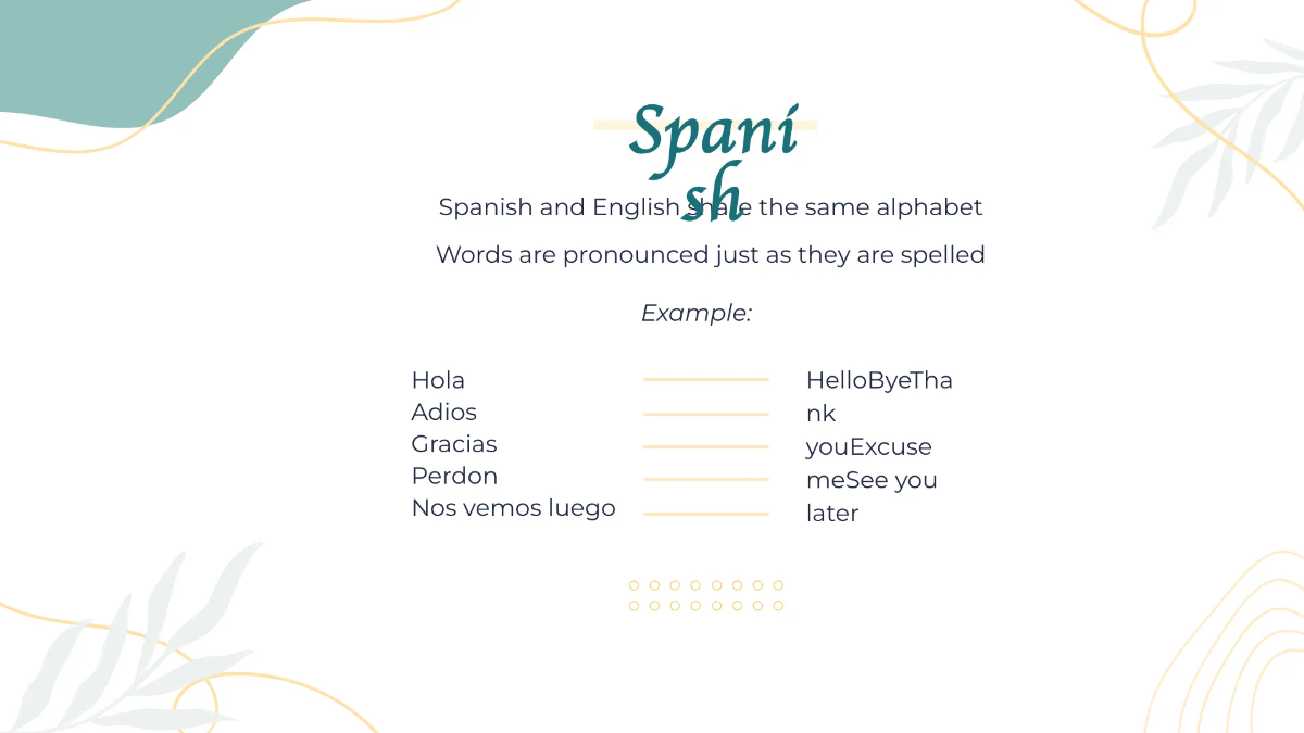 Free Aesthetic Foreign Language Presentation Template to Edit Online