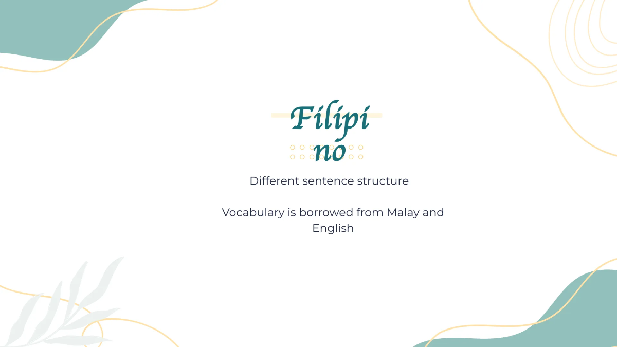 Free Aesthetic Foreign Language Presentation Template to Edit Online