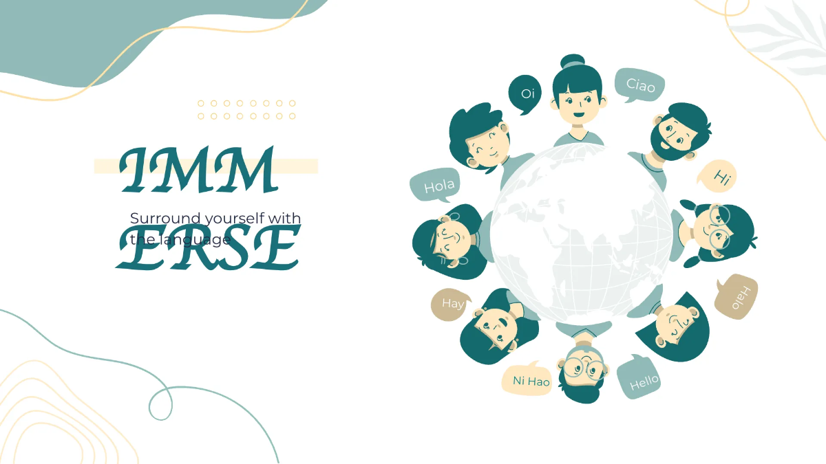 Free Aesthetic Foreign Language Presentation Template to Edit Online