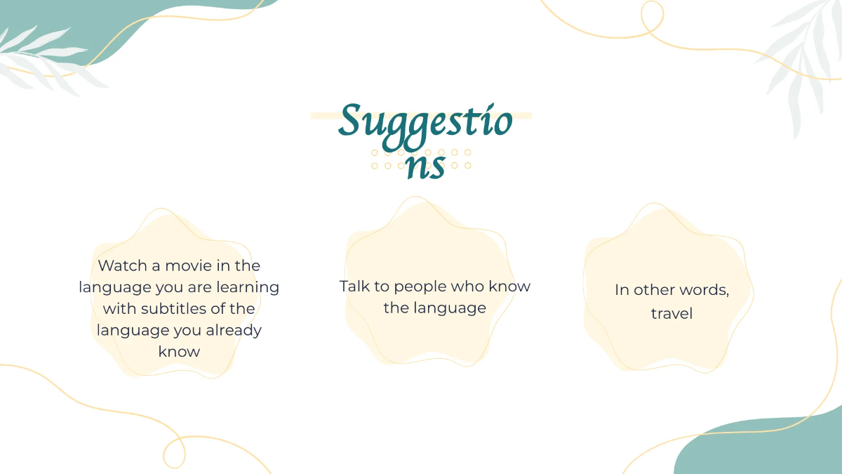 Free Aesthetic Foreign Language Presentation Template to Edit Online