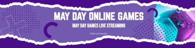 Free May Day Twitch Banner Template to Edit Online