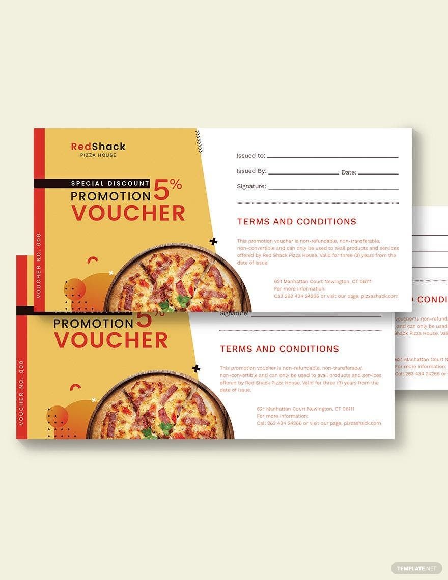 Free Special Discount Promotion Voucher Template