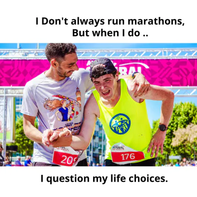Free Marathon Meme Template to Edit Online