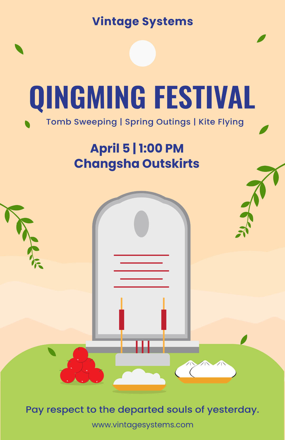 Free Qingming Festival Event Template